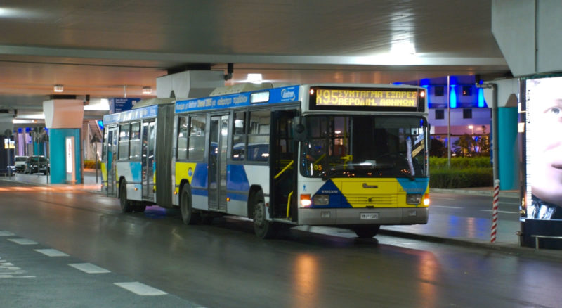 Bus at Athens Airport