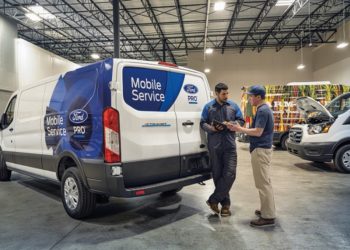 Ford Pro Mobile Service van shown.